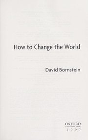 How to Change the World
